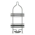 thumbnail image 1 of 3 Tier hanging shower caddy with banded accents, non-slip neck, and suction cups, 1 of 4