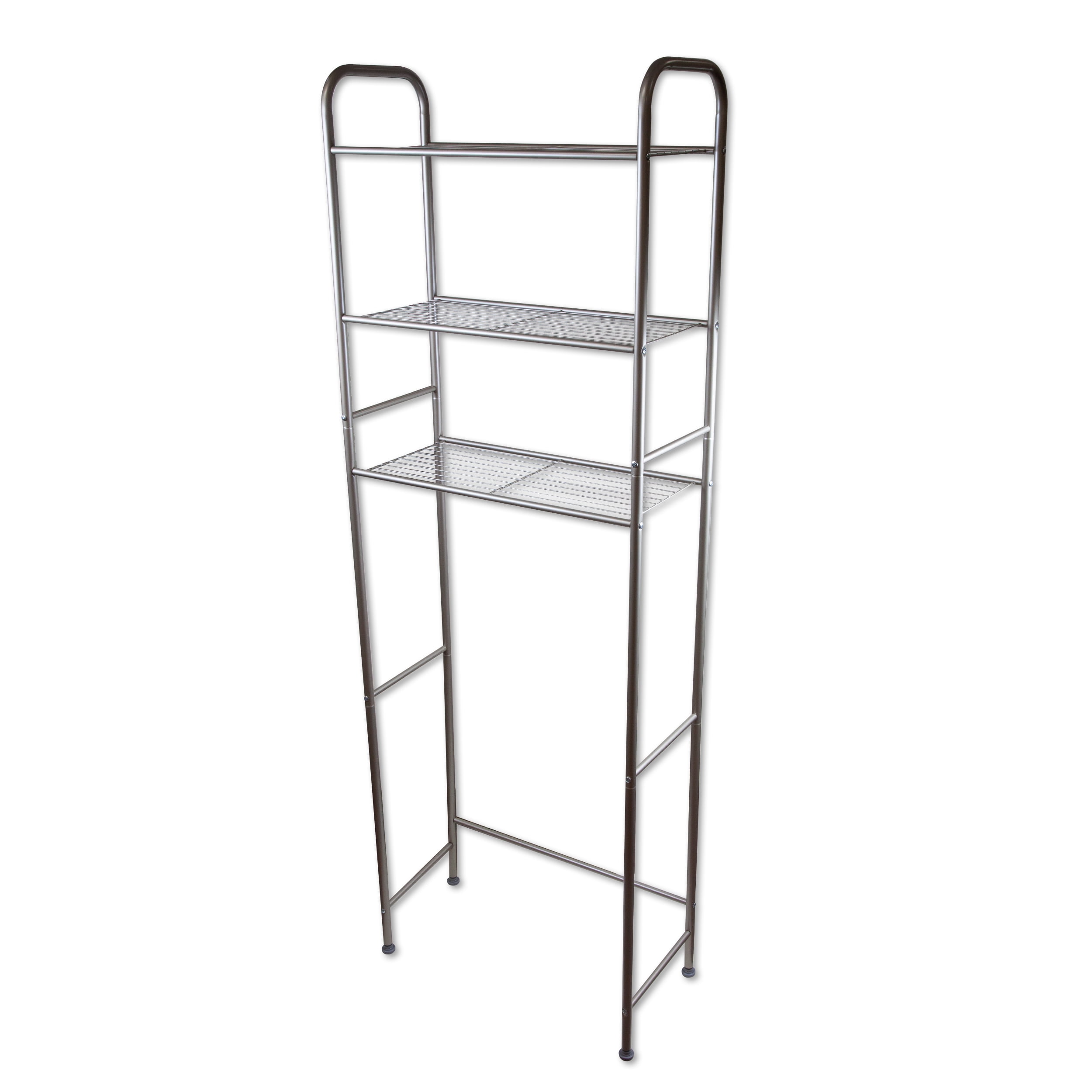 3 Tier over The toilet Space Saver Storage Satin Nickel