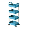 thumbnail image 1 of 3 Tier Rolling Cart,Utility Cart, Rolling Organization Cart with Handle and Lockable Wheels, Multifunctional Storage Shelves for Kitchen Living Room Office,Kitchen Cart, 1 of 8