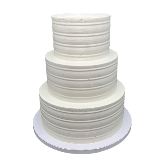 Made-to-Order 3 Tier Faux Display Cake, 12 Tall Ivory Textured Wedding Cake, 6, 8, 10 Tiers for Wedding Displays, Event Decor & Cake Decorating