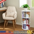 thumbnail image 1 of 3 Tiers 360° Rotating Stackable Shelves Bookshelf Organizer Floor Standing USA, 1 of 18