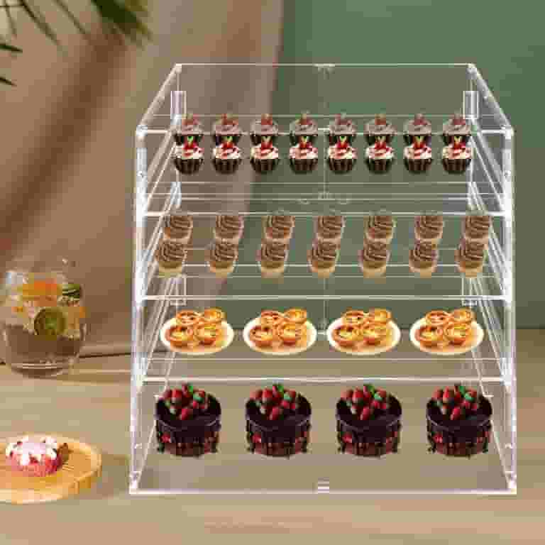 YMJOINMX Acrylic Display Case Bakery Pastry Display Case Retail Display YMJOINMX Acrylic Display Case Bakery Pastry Display Case Retail Display