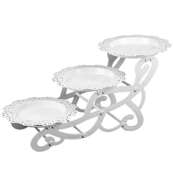 3-Tiers Dessert Display Stand Wedding Cupcake Stand Afternoon Tea Dessert Holder Type 6