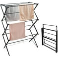 thumbnail image 1 of 3 Tiers Foldable Clothes Drying Rack, Vertical Laundry Rack Portable and Collapsible for Storage Indoor Outdoor，Piano Black, 1 of 6