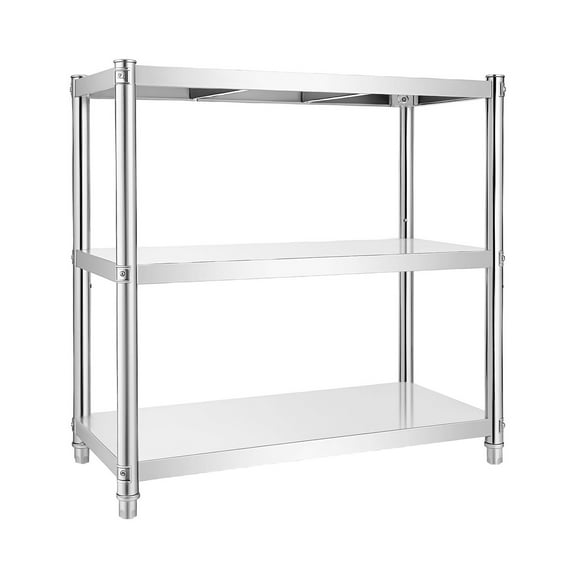 3 Tiers Kitchen Shelf Shelving Rack Restaurant Shelves Rack Stainless Steel