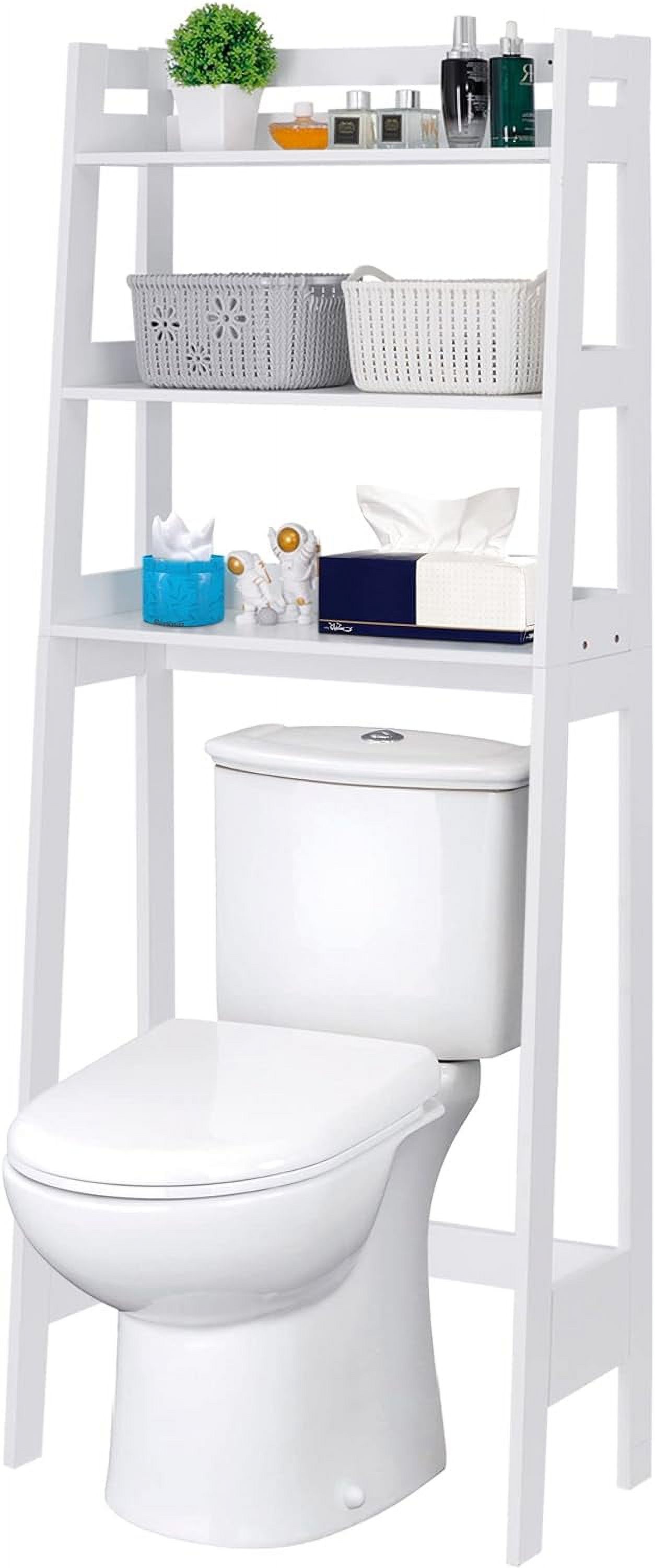 3 Tiers Over The Toilet Bathroom Storage Shelf, Freestanding Wooden