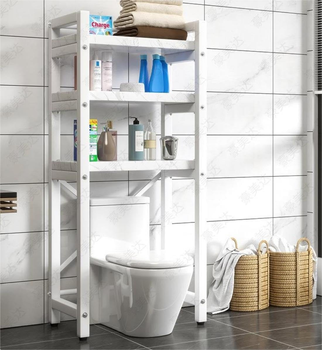 3 Tiers Over The Washer and Dryer Storage Shelf, Standing Rack Shelf ...
