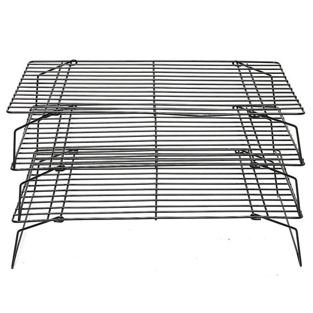 3 Tiers Removable Stackable Cooling Baking Cake Biscuit Tray Rack Space