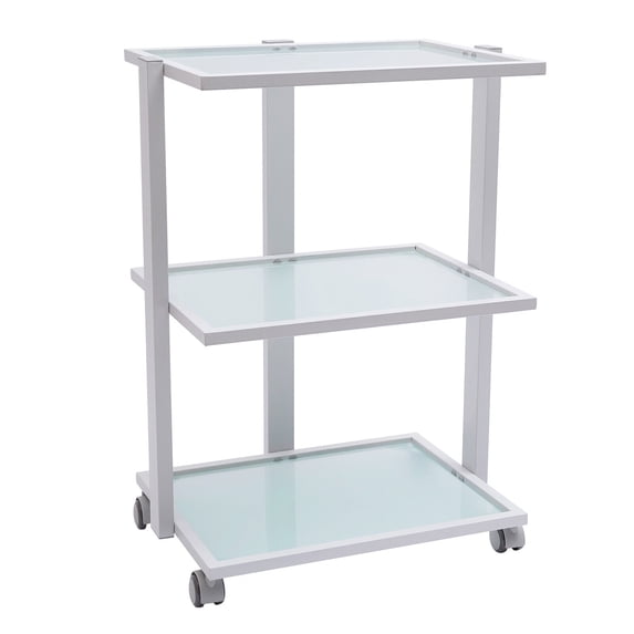 3 Tiers Salon Rolling Trolley Cart Stand Tray Rolling Cart with Wheel Storage
