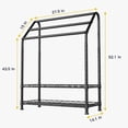 thumbnail image 1 of 3 Tiers Standing Towel Rack, Portable Bathroom Storage Organizer, Lightweight Bath Towel Storage, Outdoor Swimming Pool Organizer Shelves, 52.1”H x 27.5”W x 14.1”D, Weight Hold 400lbs, 1 of 4