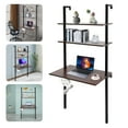 thumbnail image 1 of 3 Tiers Wall Mounted Desk Wall Mount Computer Writing Table Wall Organizer Black/White for Homes, Offices, Entrances, Student Dormitories, 1 of 27