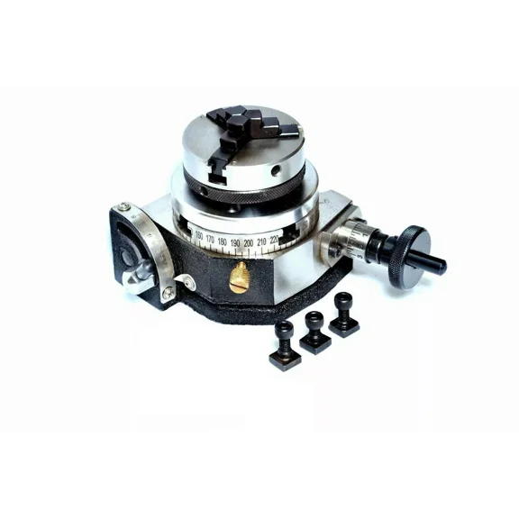 3" Tilting Rotary Table With 3 Jaw 50MM Self Centering Chuck 14X1 & Backplate