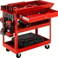 3 Tire Rolling Tool Cart on Wheels,330 LBS Capacity Heavy Duty Utility