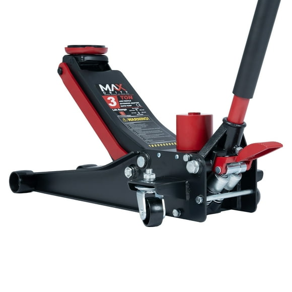 3 Ton (6600 Lbs.) Dual-Pump Low Profile Hydraulic Floor Jack Extension Adapter and Foot Pedal