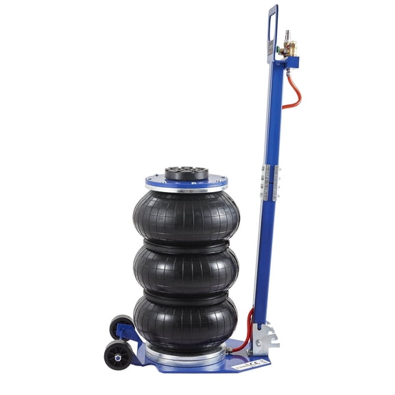 3 Ton (6600 lbs) Triple Bag Air Jack - 17.7" Lift, Fast 3-5s Pneumatic Jack w/6 Steel Pipes & Adjustable Handle for Cars, SUV, Off-Road, Garage Repair (Blue)