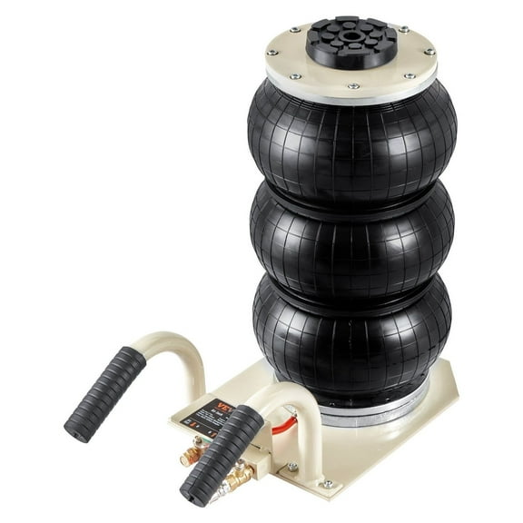3 Ton Air Jack 6600lbs Pneumatic Jack for Cars SUV - Triple Bag Air Lift Jack with Fast Lift - 5.5-17.7in Height Range - Heavy Duty Vehicle Jack