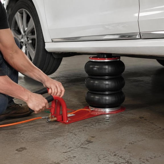 3 Ton Air Jack, Triple Bag Airbag Jack, 17.7 in Lift, Fast Pneumatic Lift, Car and Garage Repair Tool