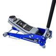 thumbnail image 1 of 3 Ton Hydraulic Floor Jack for SUVs and Trucks, 6600 lb Capacity Aluminum Steel Car Jack with Extra Saddle, Dual Pump, Blue Silver, 360° Swivel Casters, Heavy Duty Hydraulic Car Jack for Trucks, 1 of 12