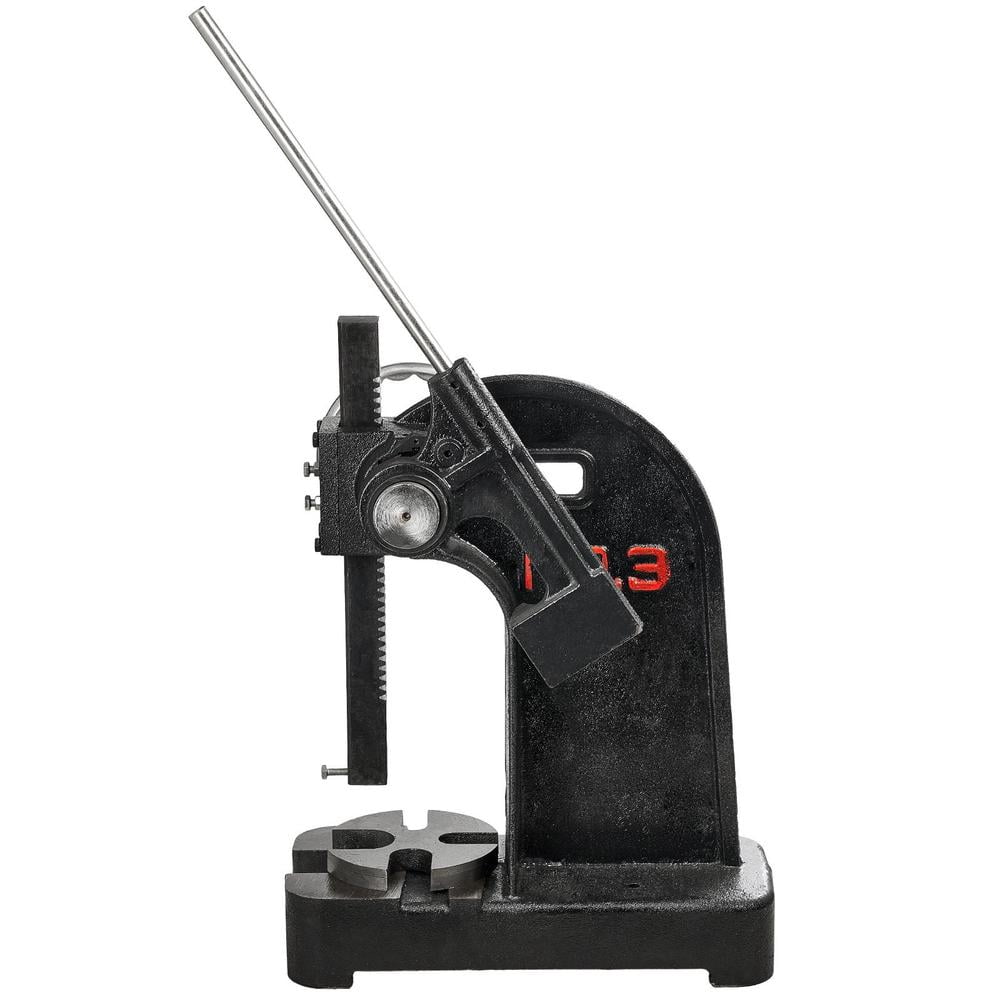 3 Ton Ratchet Arbor Press with Handwheel, 12.2 in Max Height, Cast Iron ...