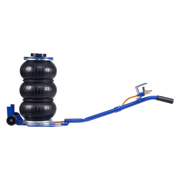 3 Ton Triple Bag Air Jack 6613 lbs Lifting Capacity 17.7 Inch Lift Height Fast Pneumatic Airbag with Steel Pipes Handle Rubber Pad for Cars SUVs Pickup Trucks
