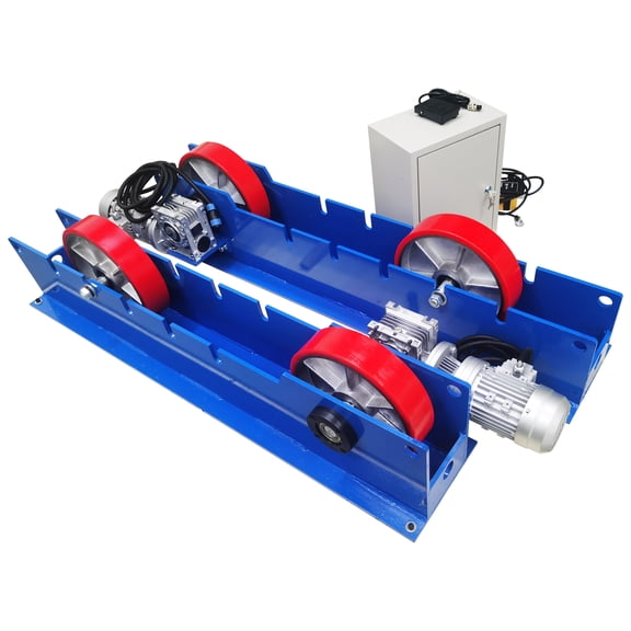 3 Ton Welding Turning Roller Welding Roller Rack Adjustable for Welding Equipment Double Motor 220V
