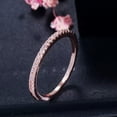 thumbnail image 1 of 3 Tone Gold Plated Stackable Skinny CZ Women Engagement Ring Set Fashion Jewelry, 1 of 9