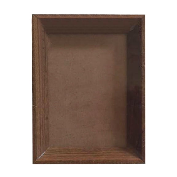 3 Tone Natural Solid Wood 7 Inch Picture Frame,Clear Anti-Dust Acrylic Front Desktop Tabletop Photo Holder,Father's Day Gift Family Memory Home Decor Display Frame-7"×6"