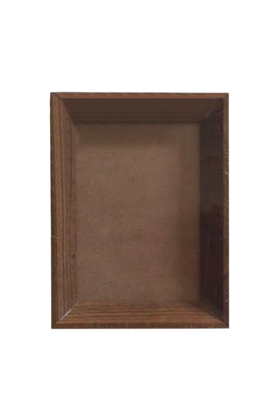 3 Tone Natural Solid Wood 7 Inch Picture Frame,Clear Anti-Dust Acrylic Front Desktop Tabletop Photo Holder,Father's Day Gift Family Memory Home Decor Display Frame-7"×6"