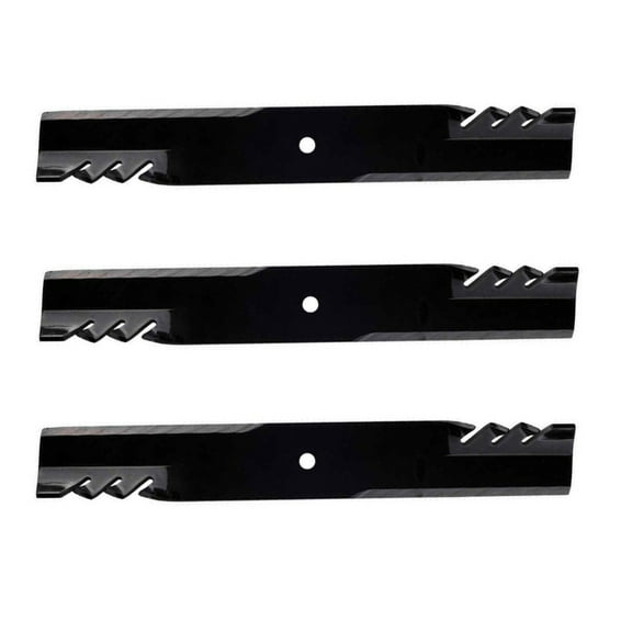 (3) Toothed Mulching Blades fits Snapper Zero Turn Mower 52" Deck 1756152AYP