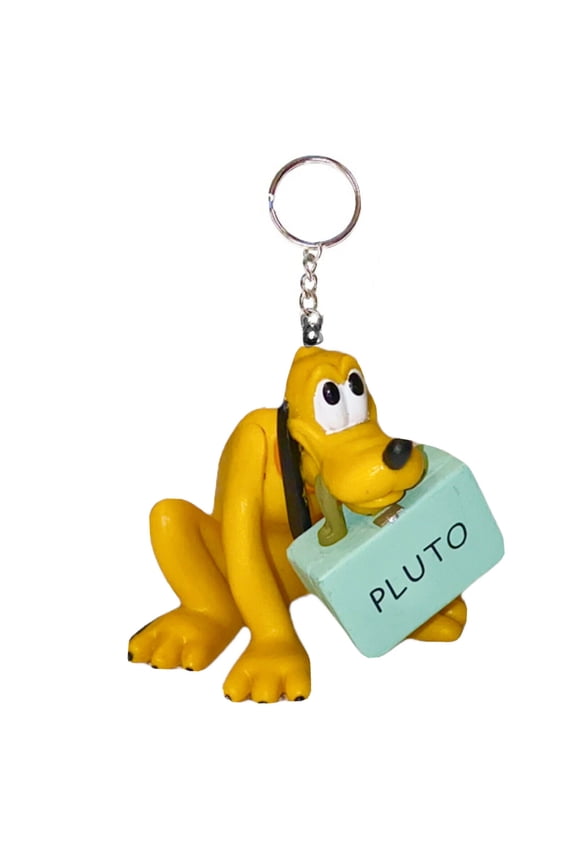 3" Traveler Railroad Pluto Dog PVC Key Ring Keychain Figure Mickey Charm