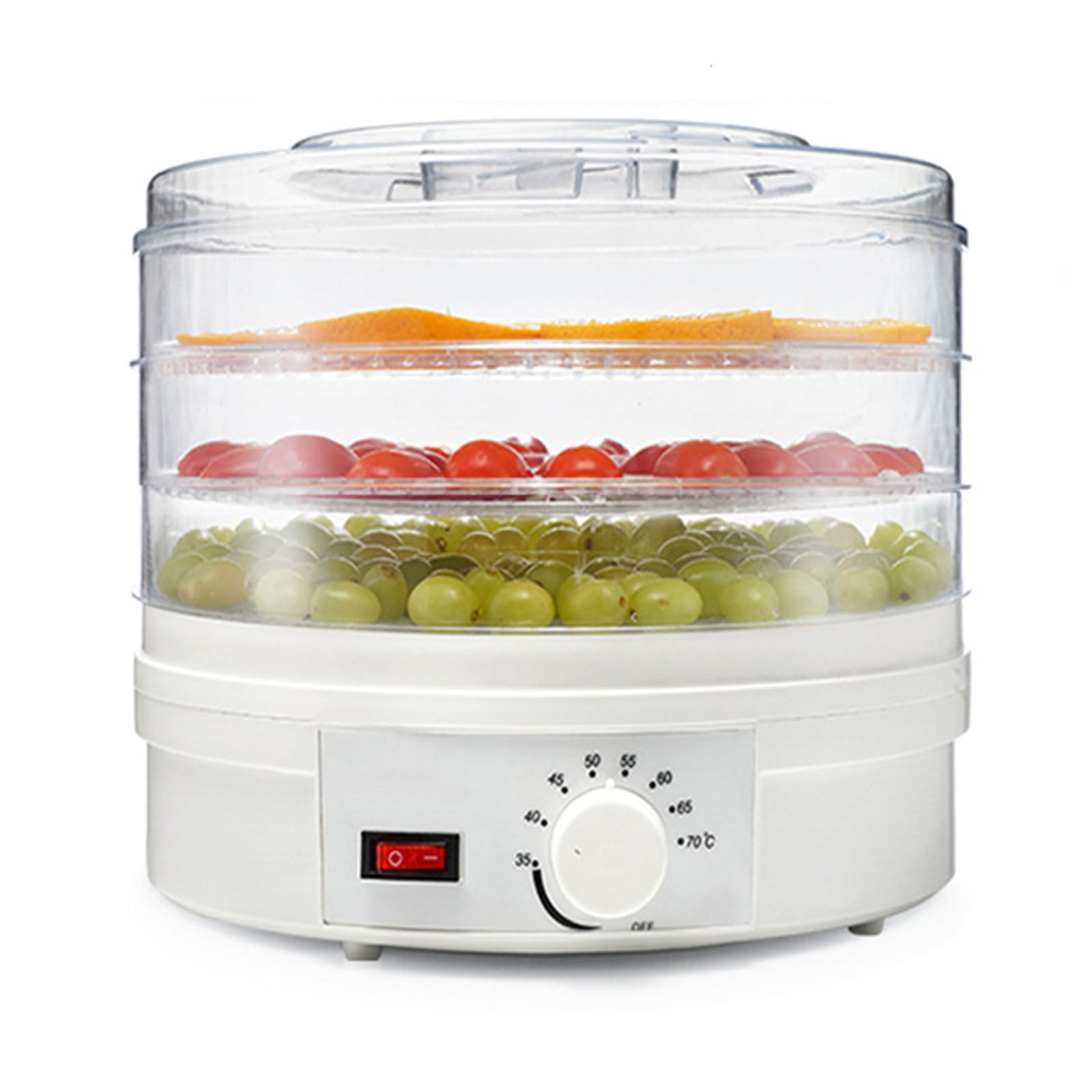 3Tray Electric Food Dehydrator Fruit Vegetables Jerky Beef Meat Dryer
