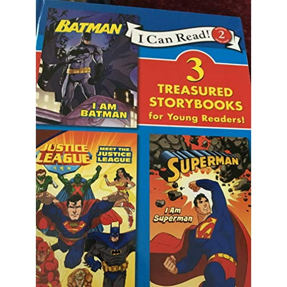 Pre-Owned 3 Treasured StoryBooks for Young Readers! - I Am Batman, Superman, Meet The Justice League Paperback