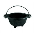 thumbnail image 1 of 3" Triple Moon Cast Iron Cauldron with Carry Handle for Spells, Smudging, Ritual & Blessings, 1 of 2