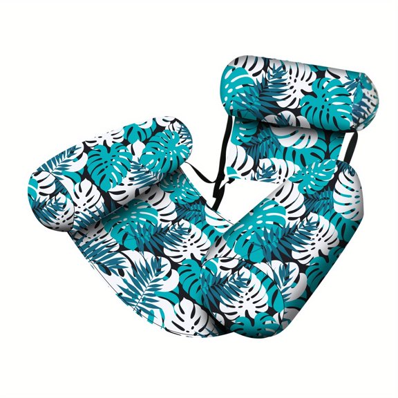3-Tube Inflatable Water Floating Lounge Sofa, Foldable Pool Beach Float Chair for Water Entertainment