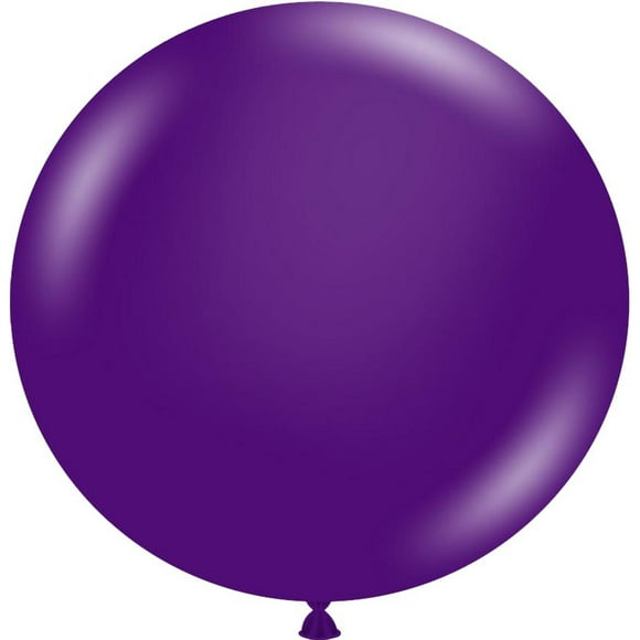 3 Tuftex Crystal Purple Balloons 24"
