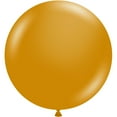 thumbnail image 1 of 3 Tuftex Gold Round Balloons 24" Made In USA, 1 of 2