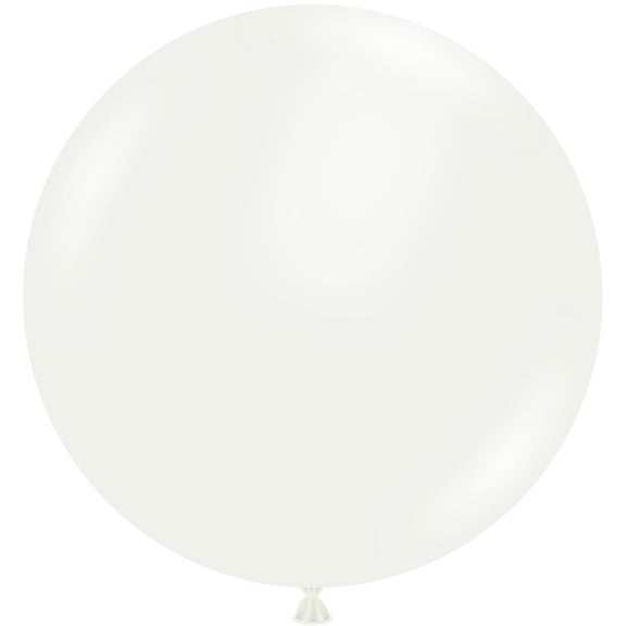 3 Tuftex White Balloons 24"