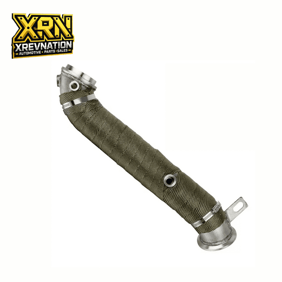 3" Turbo Exhaust Pipe with Heat Wrap for 2011–2015 Chevy GMC 6.6L LML Duramax Diesel