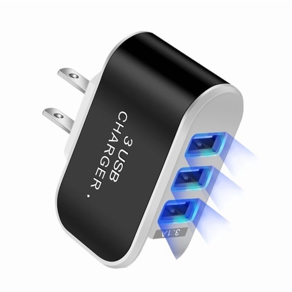3 USB Ports Multifunctional Charging Head 5V 1A USB Charging Head Single USB Mobile Phone Charger ,Fast Charging Devices