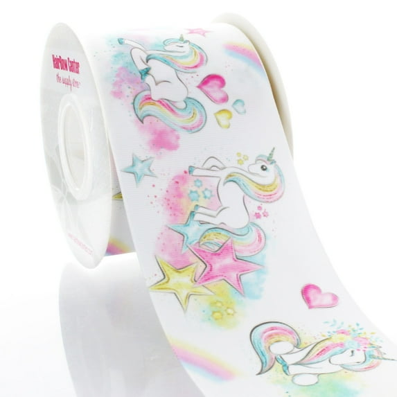 3" Unicorn Fantasia Grosgrain Ribbon 25 Yard
