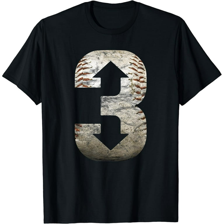 3 Up 3 Down | Three Up Three Down Baseball T-Shirt 3 Up 3 Down | Three Up Three Down Baseball T-Shirt