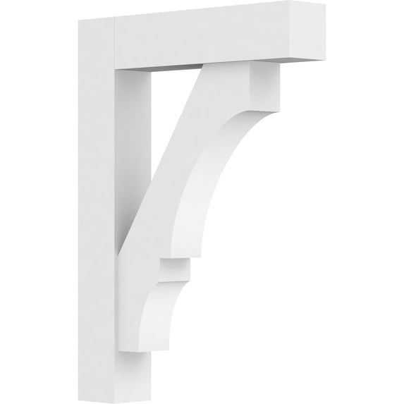 3"W X 16"D X 22"H Standard Balboa Architectural Grade Pvc Bracket With Block Ends