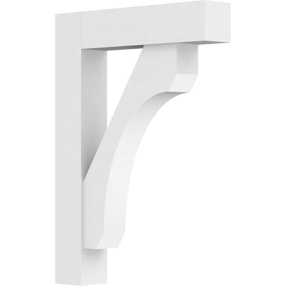 3"W X 16"D X 22"H Standard Legacy Architectural Grade Pvc Bracket With Block Ends