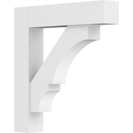 3"W X 18"D X 18"H Standard Balboa Architectural Grade Pvc Bracket With Block Ends