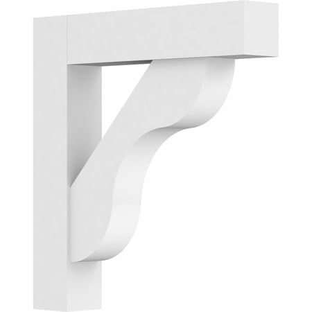 3"W X 18"D X 18"H Standard Carmel Architectural Grade Pvc Bracket With Block Ends