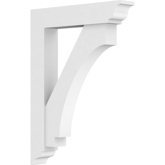 3"W X 18"D X 24"H Standard Imperial Architectural Grade Pvc Bracket With Traditional Ends
