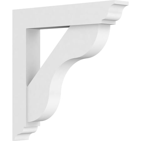 3"W X 20"D X 20"H Standard Carmel Architectural Grade Pvc Bracket With Traditional Ends