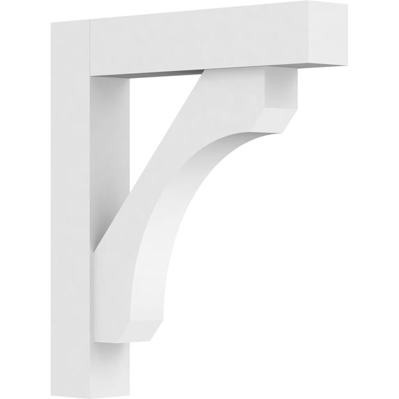 3"W X 20"D X 20"H Standard Legacy Architectural Grade Pvc Bracket With Block Ends