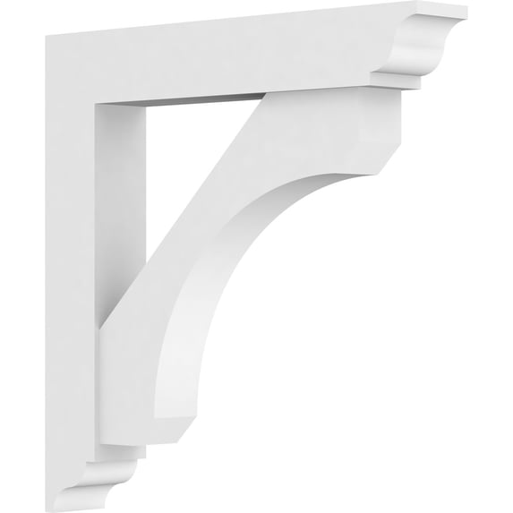 3"W X 20"D X 20"H Standard Legacy Architectural Grade Pvc Bracket With Traditional Ends