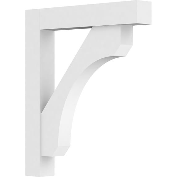 3"W X 24"D X 24"H Standard Legacy Architectural Grade Pvc Bracket With Block Ends
